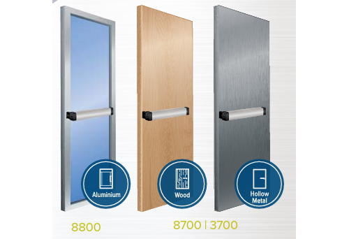 8800 Series Starwheel Rim Exit Devices